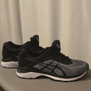 Asics Black and Gray Athletic Sneakers